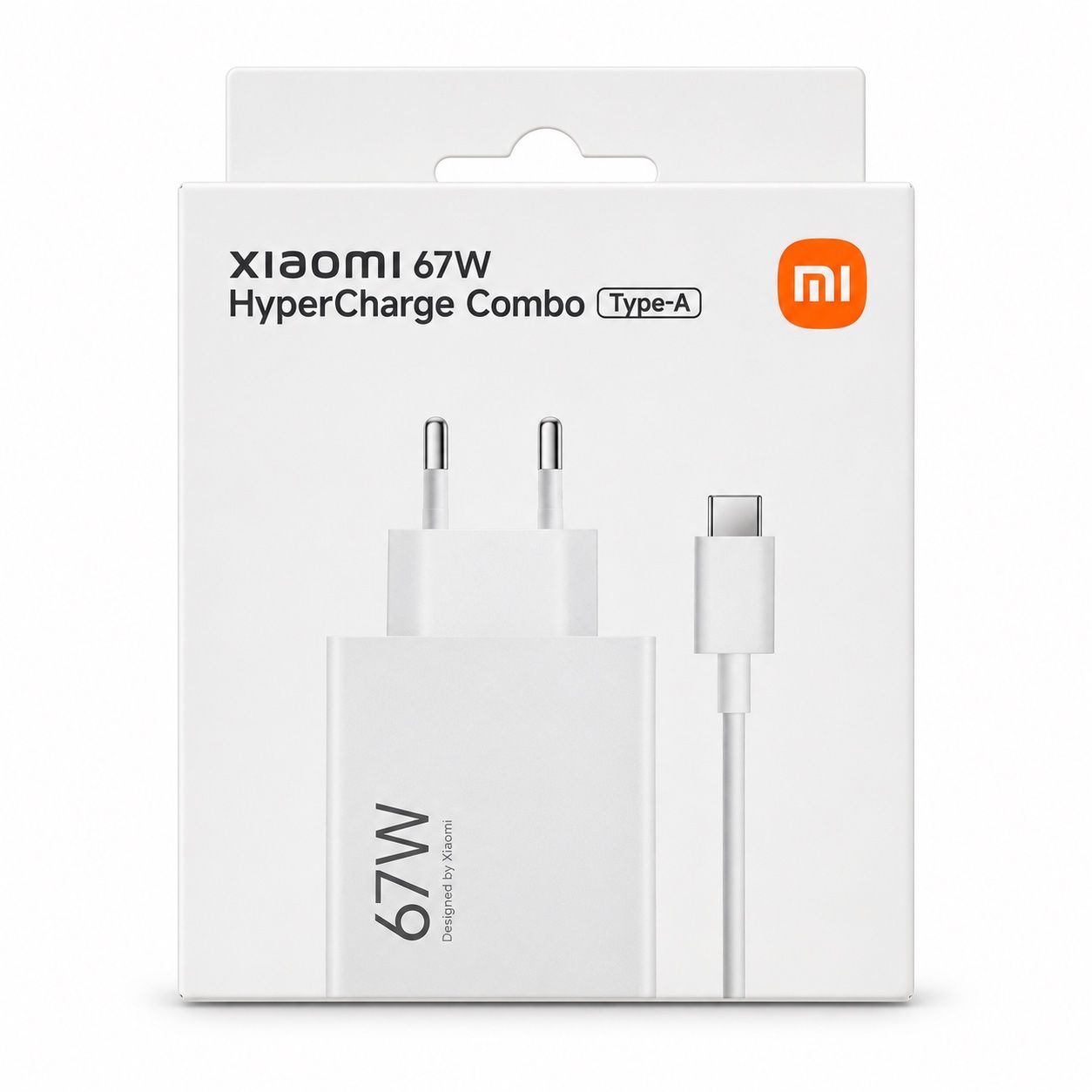 Carregador Xiaomi 67W HyperCharge Combo Type-A com Cabo USB-C