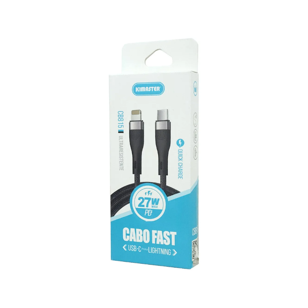 Cabo Kimaster CB815L USB-C para Lightning 27W PD