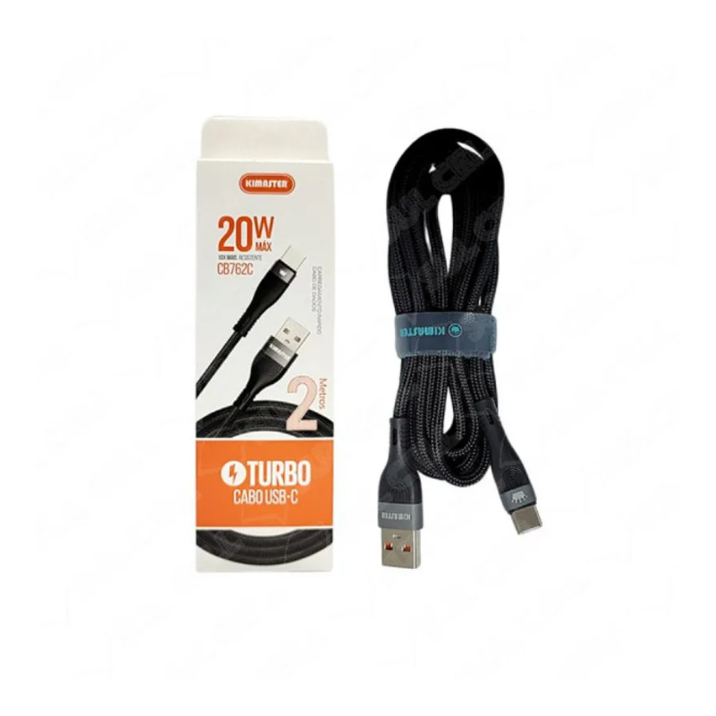 Cabo Kimaster Usb A Para Usb C 20W 2M Cb762c